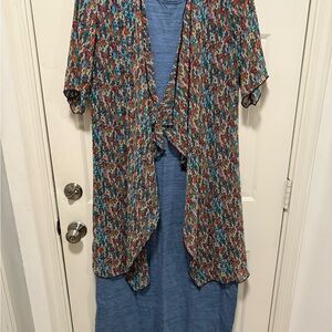 LuLaRoe Maria Dress and Shirley Cardigan